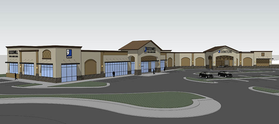 Brentwood, CA Goodwill Rendering